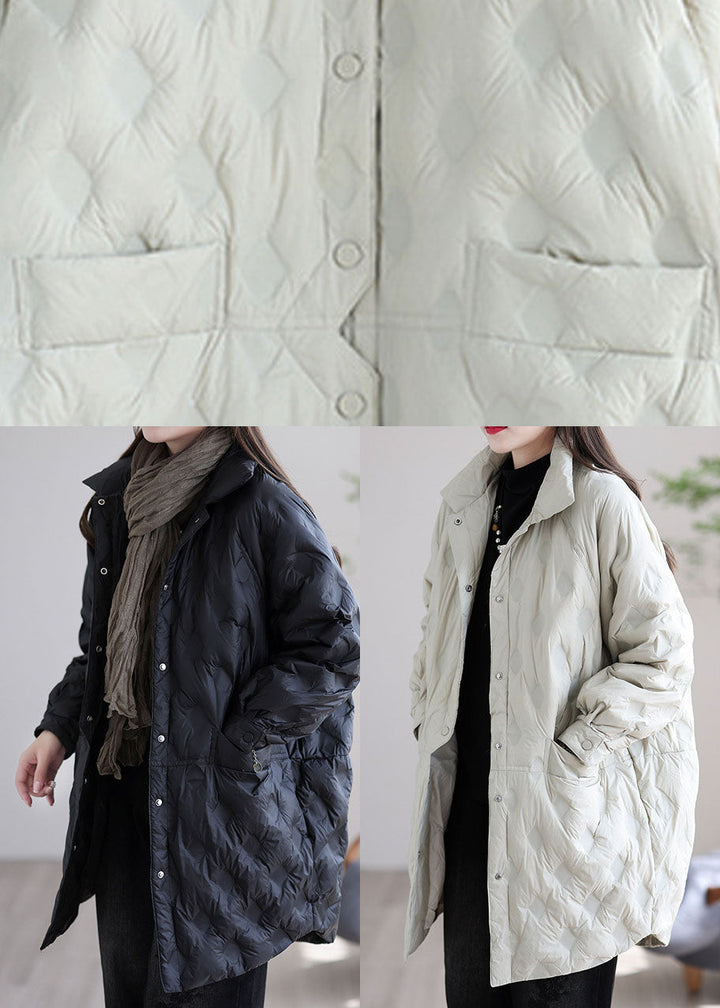 Luvik | Beige Nappet Hot Fritid Vinter And Dunjakker