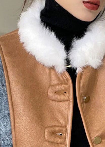 Luvik | Sininen epäsymmetrinen denimganga-talvitakki