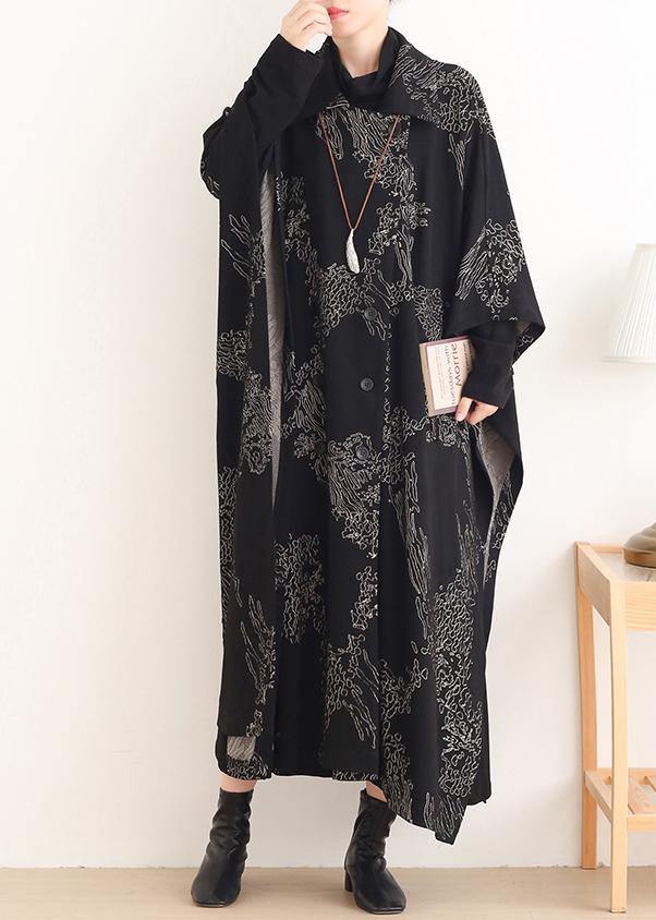 Luvik | Asymmetrisk vridning hals Plus Size kvinner med svarte mønstre