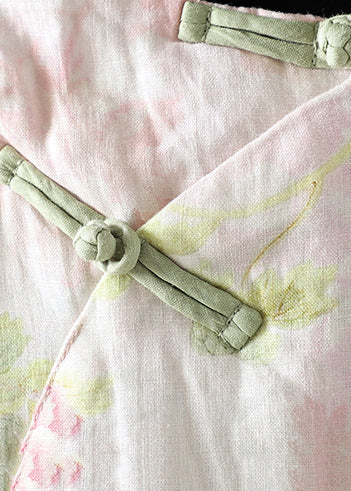 Luvik | Ruusu Korkea kaulus Patches Printattu Ohut puuvilla Idän takit vuorattu talvella