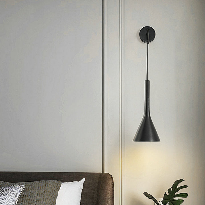 Skandinavisk bedside pendel vegglampe – Justerbar ledning | Luvikno