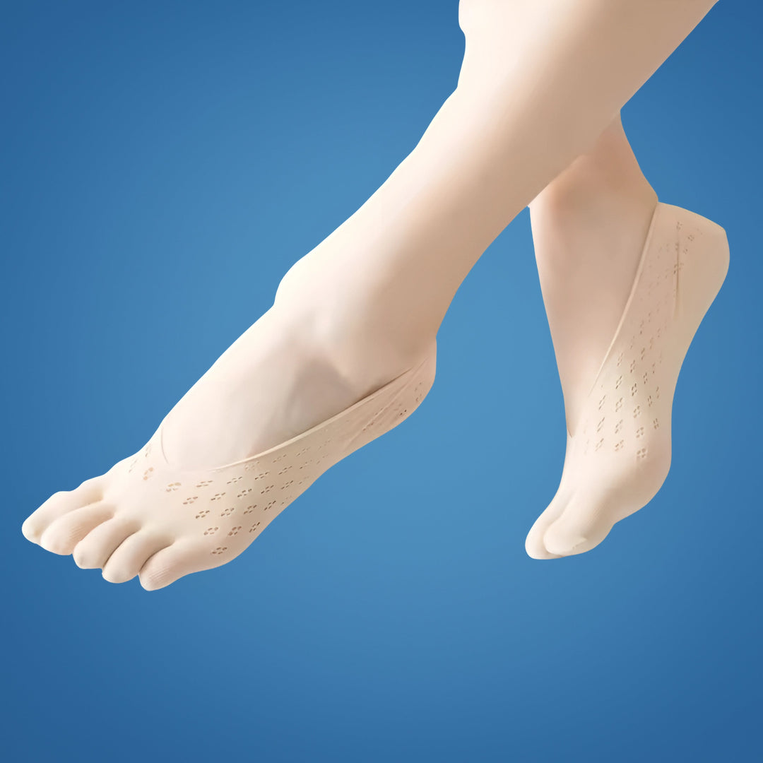 ToeAlign | Ortopediske Tå Sokker – Tå Separasjon, Fukttransporterende & Lindring for Hallux Valgus, Hammerfott & Idrettsfot Luvikno