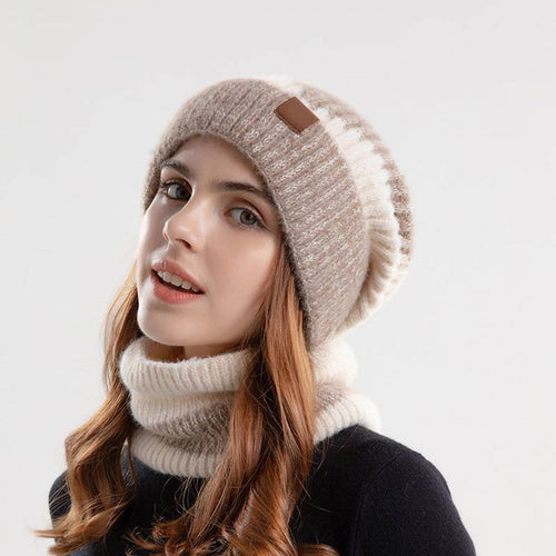 CozyWrap Sett – Trendy Lue og Skjerf for Vinter Luvikno