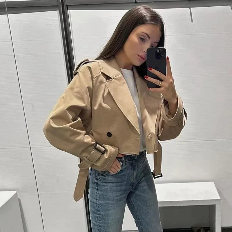 Luvik | Kort trenchcoat