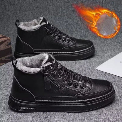 Luvik | Miesten lumen saappaat lämpimällä puuvillavuorilla ja liukumattomalla pohjalla