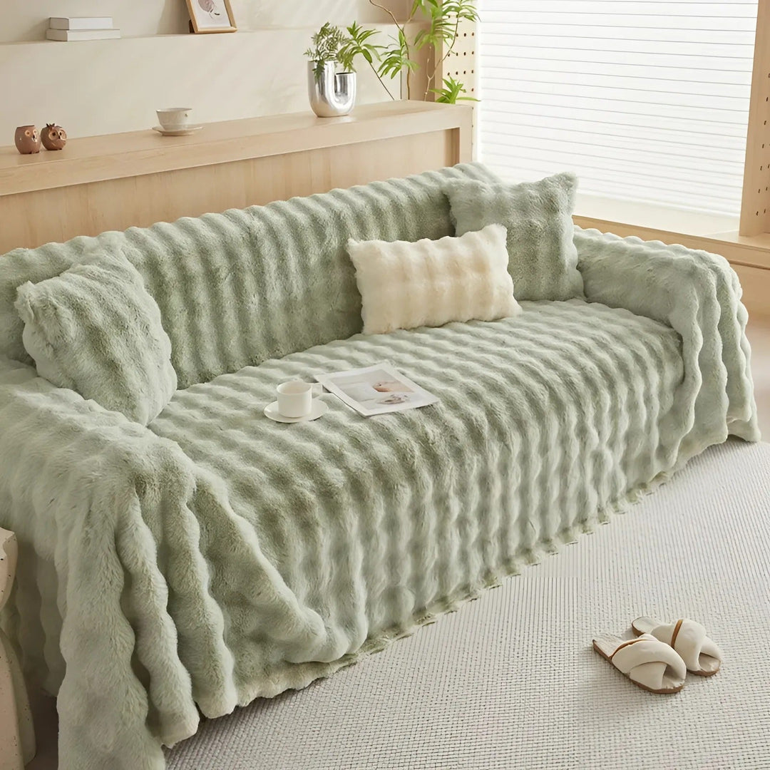 Vinter Fluffy Plush Sofa Deksel | Luvikno