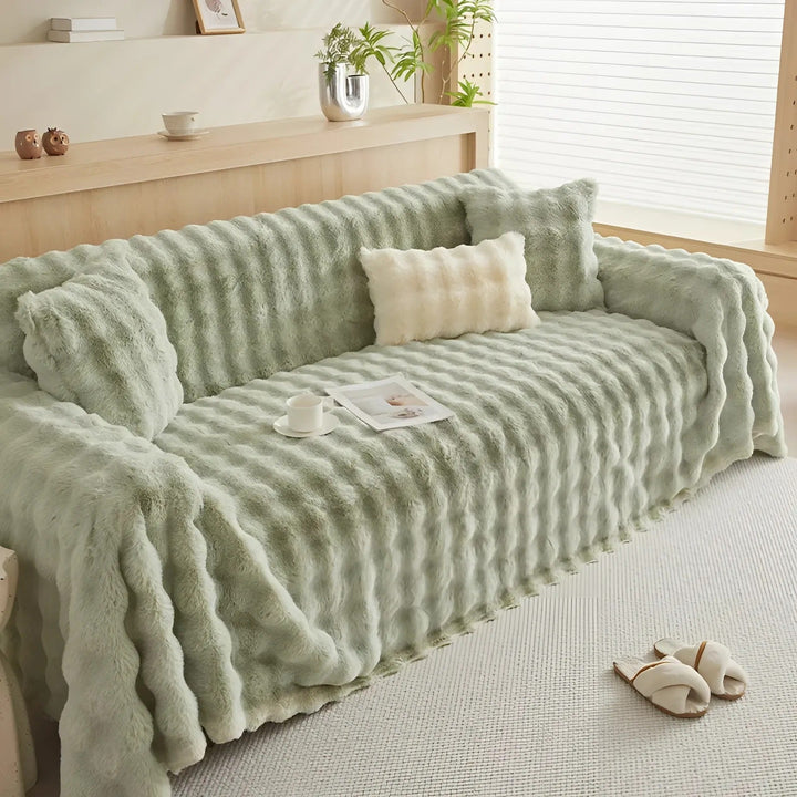 Vinter Fluffy Plush Sofa Deksel | Luvikno