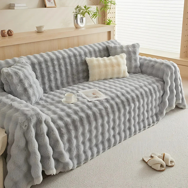 Vinter Fluffy Plush Sofa Deksel | Luvikno