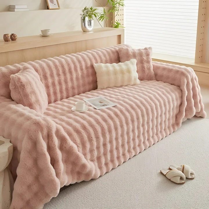 Vinter Fluffy Plush Sofa Deksel | Luvikno