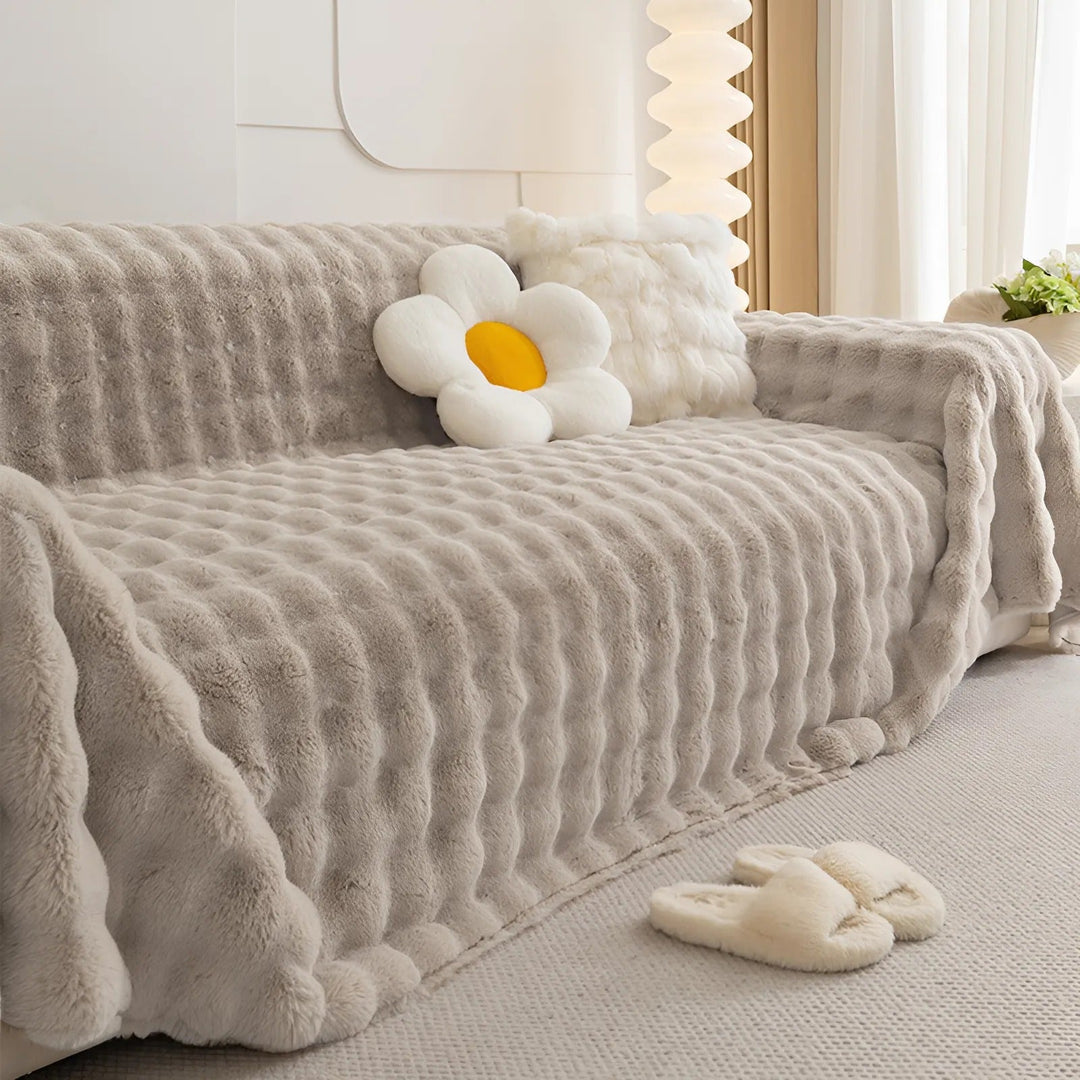Vinter Fluffy Plush Sofa Deksel | Luvikno