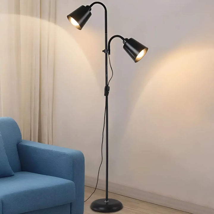 Moderne justerbar LED-gulvlampe med E27-sokkeldesign | Luvikno