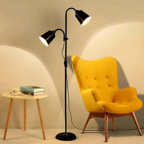 Moderne justerbar LED-gulvlampe med E27-sokkeldesign | Luvikno