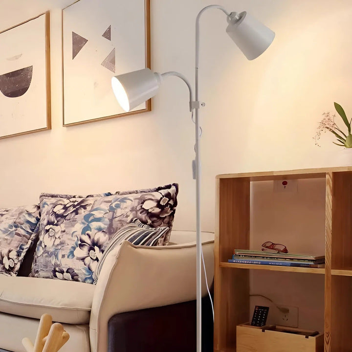 Moderne justerbar LED-gulvlampe med E27-sokkeldesign | Luvikno