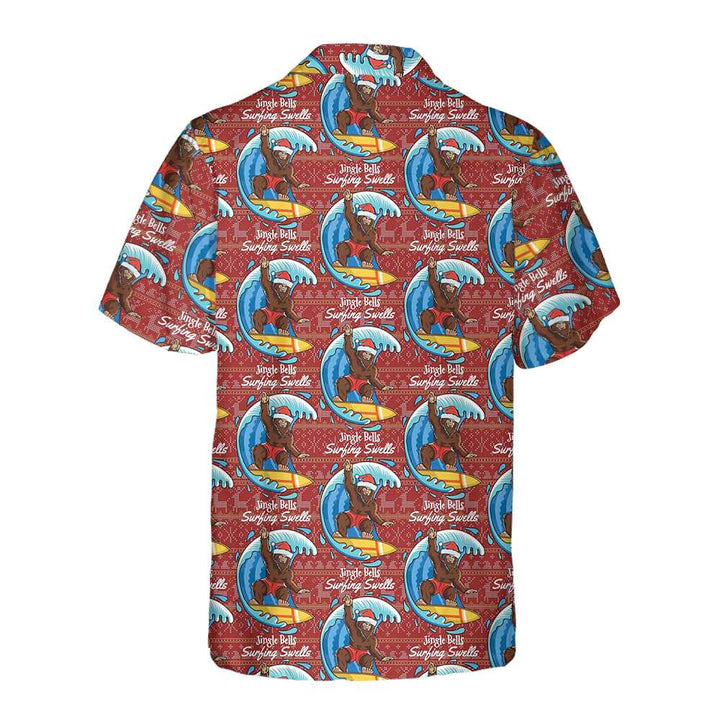 Luvik | Hawaii-skjorte Bigfoot Surf Jul, Bigfoot jules morsomme t-skjorte, Beste julegaveidé