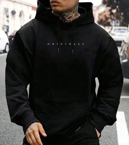 Luvik - Streetwear Høst Hoodie med Kordelzug for Herrer
