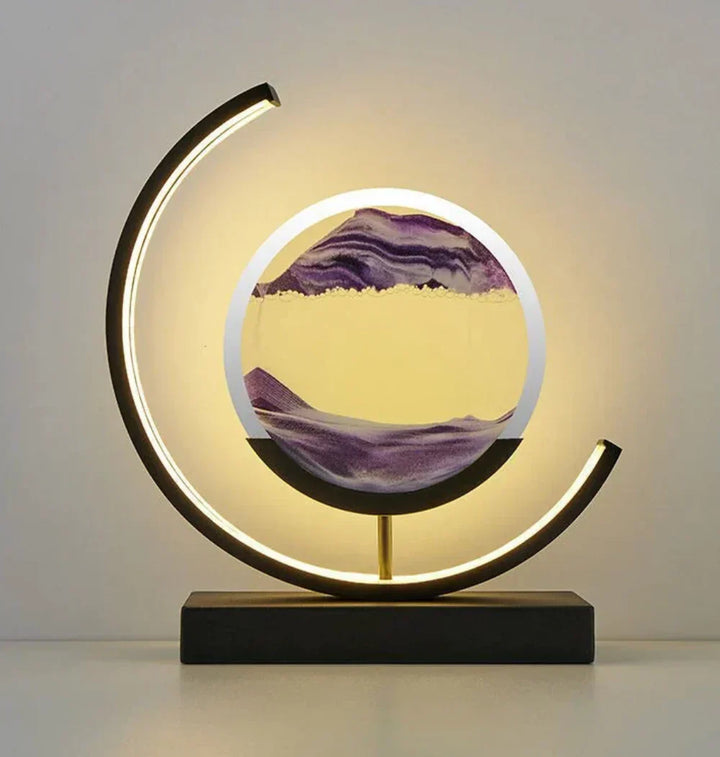 Elegant Sand Landskap Bordlampe Luvikno