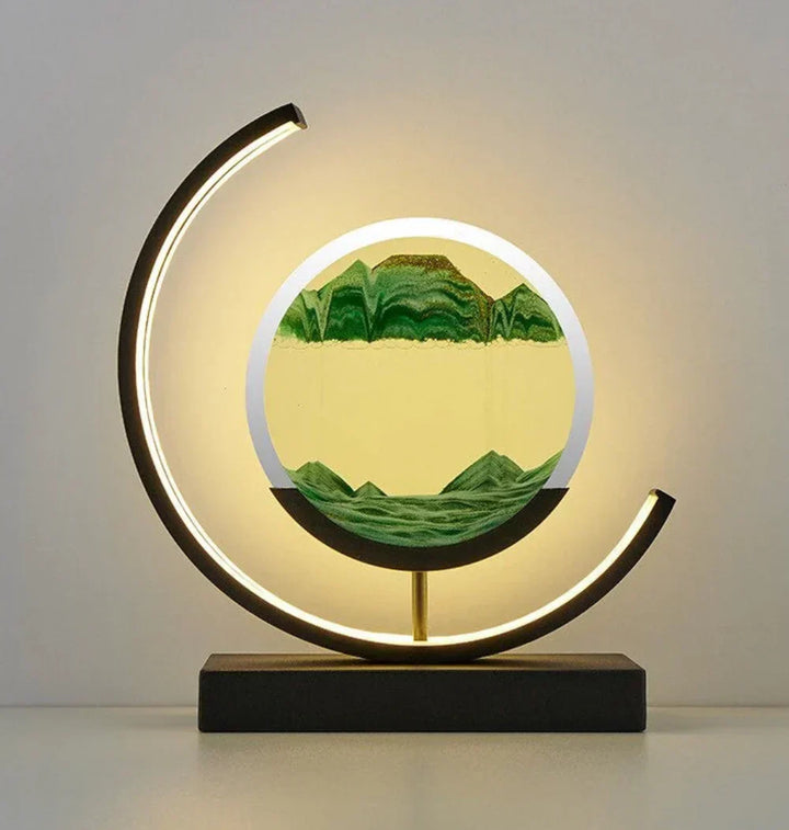 Elegant Sand Landskap Bordlampe Luvikno