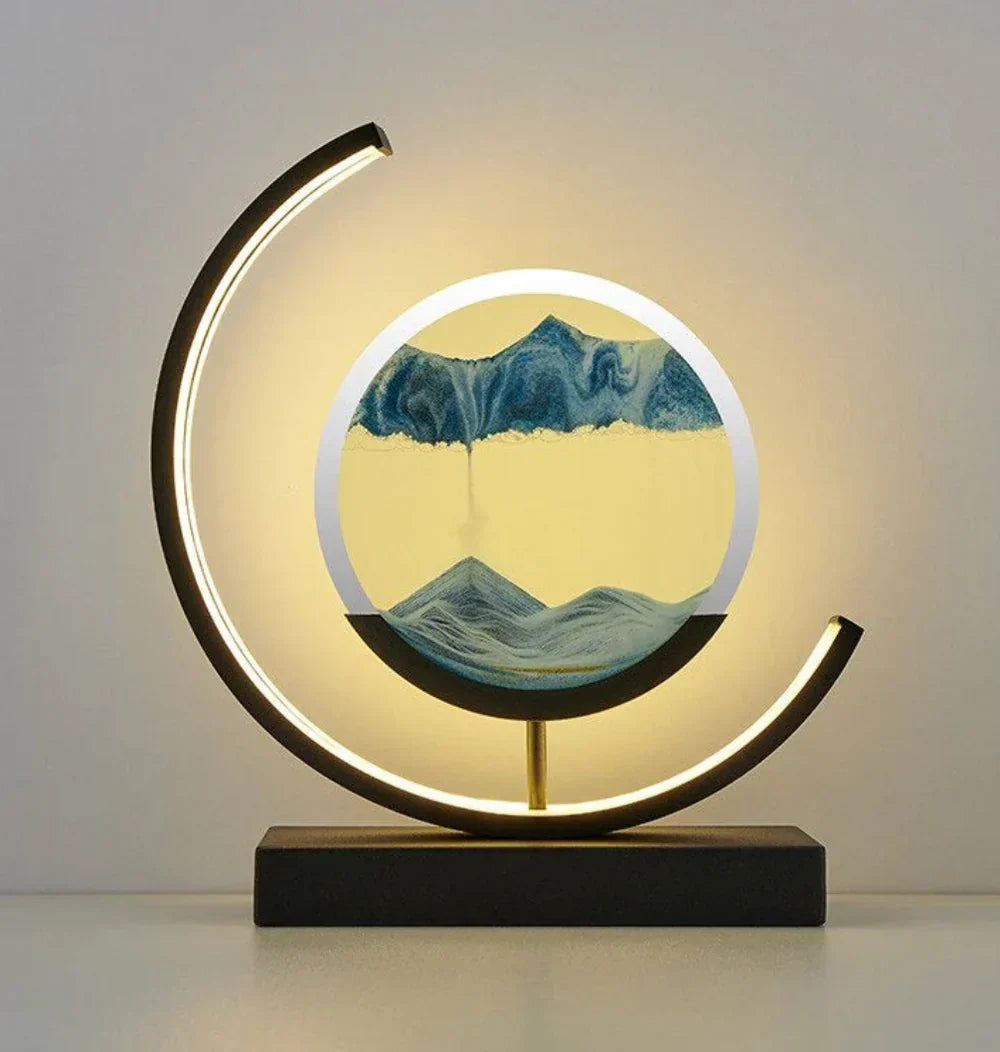 Elegant Sand Landskap Bordlampe Luvikno