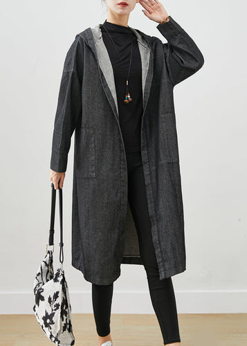 Luvik | Oversized denimjakke med hette og lommer