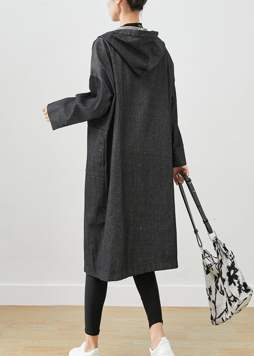 Luvik | Oversized denimjakke med hette og lommer
