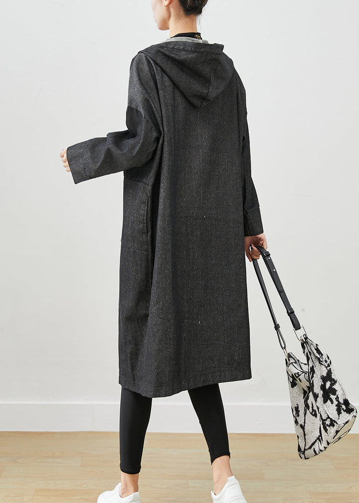 Luvik | Oversized denimjakke med hette og lommer