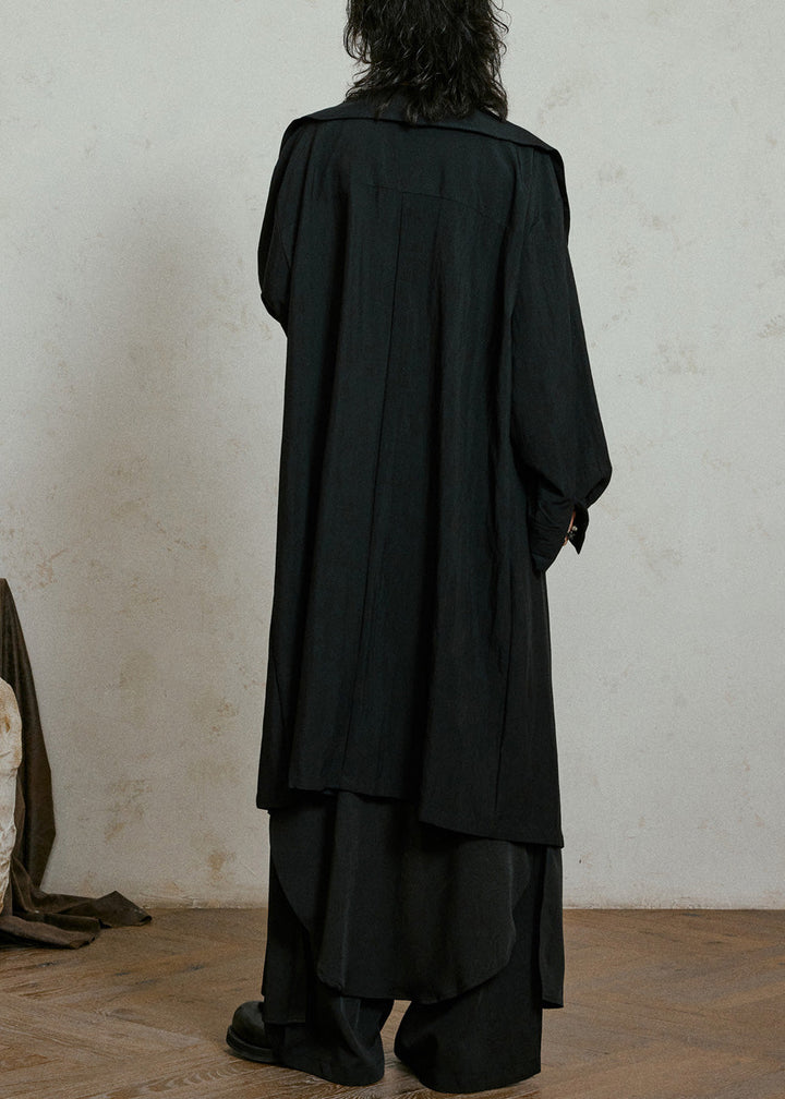 Luvik | Belte lang trench coat