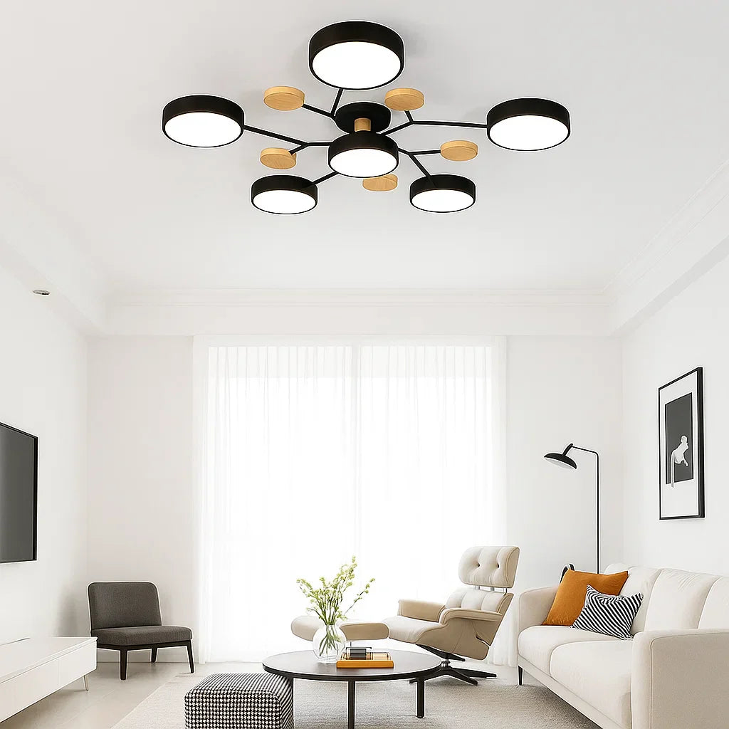 Moderne LED Taklampe Flush Mount Luvikno