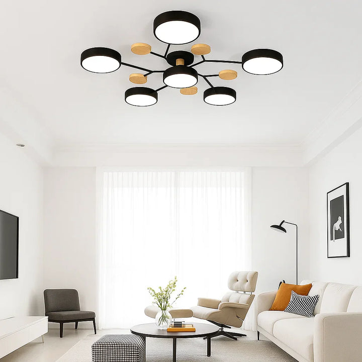 Moderne LED Taklampe Flush Mount Luvikno