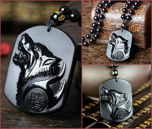 Black Wolf Obsidian Halskjede | Luvikno
