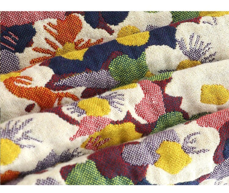 Bloom Pastoral Flower Wurfdecke | Luvikno
