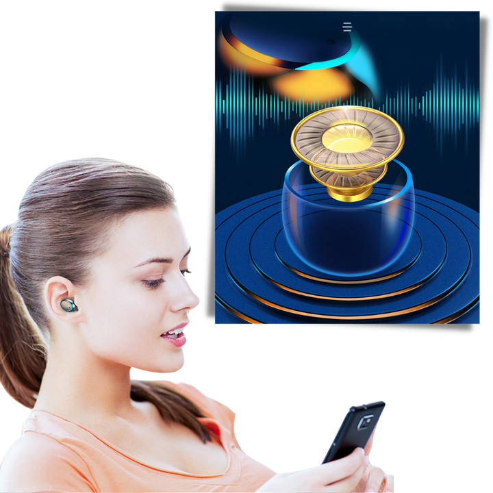 Luvikno | Bluetooth ørepropper med oppladbart batterietui