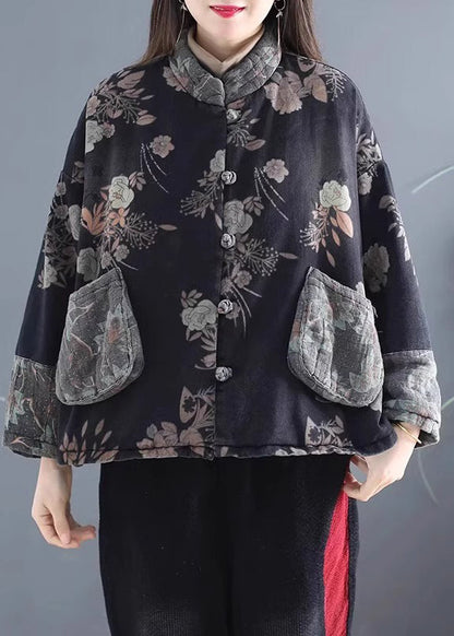 Luvik | Mustilla farkkikuosisella takilla, jossa on lämpimät fleece-taskut naisille talvella