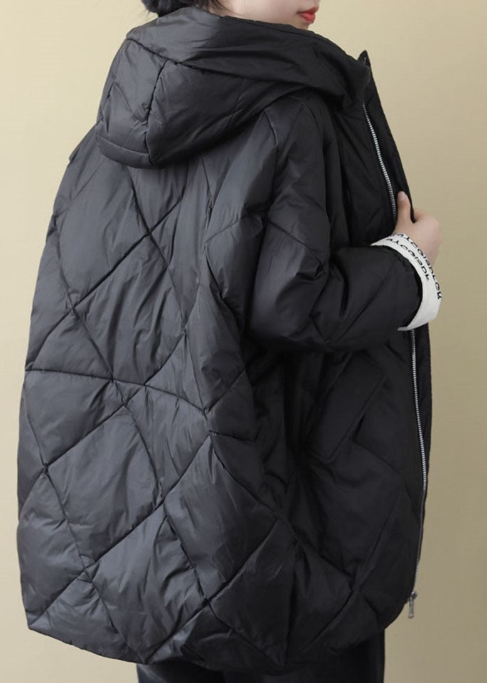 Luvik | Mustat pitkät untuvatakit suuret koot talvi lämpimästä puuvillasekoitteesta