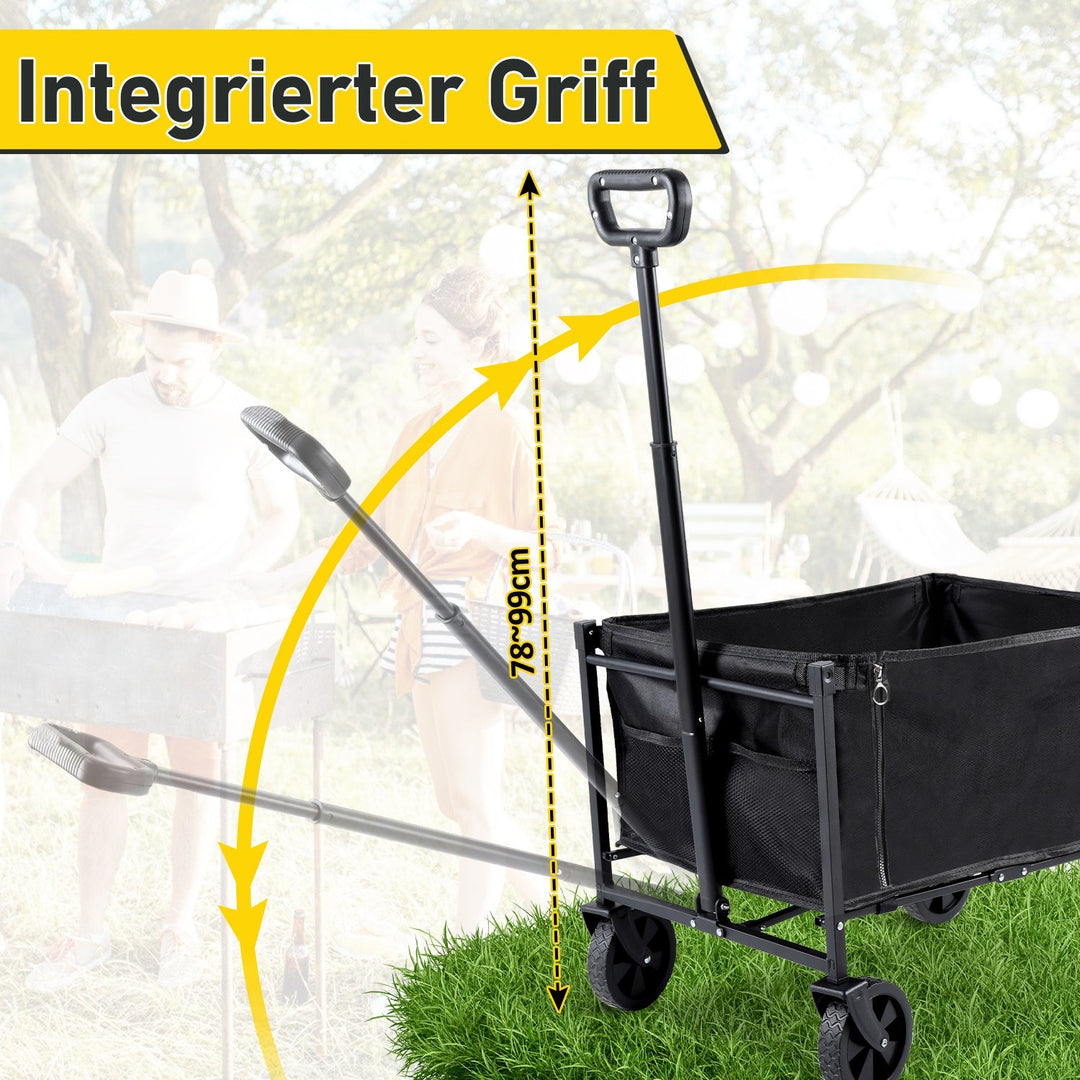 Sammenleggbart vogn transportvogn 60L | Luvikno