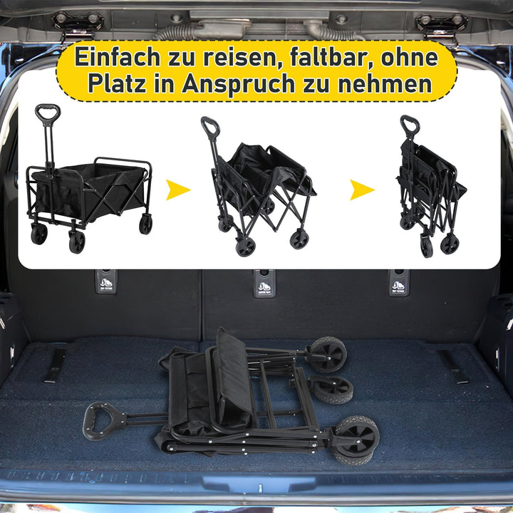 Trolley Transportvogn Sammenleggbar 60L | Luvikno