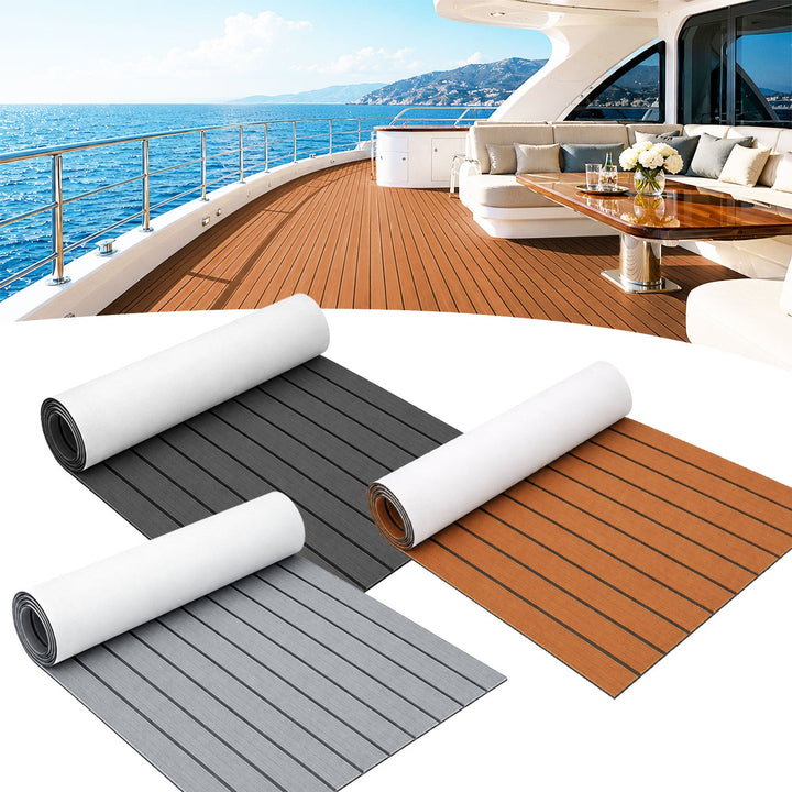 Boot Gulv EVA Teak Gulv Selvklebende | Luvikno