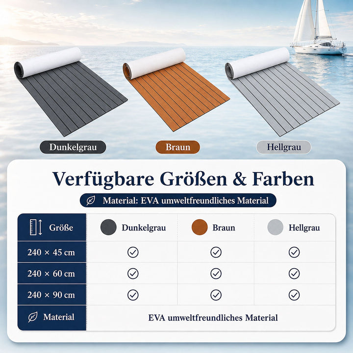 Boot Gulv EVA Teak Gulv Selvklebende | Luvikno