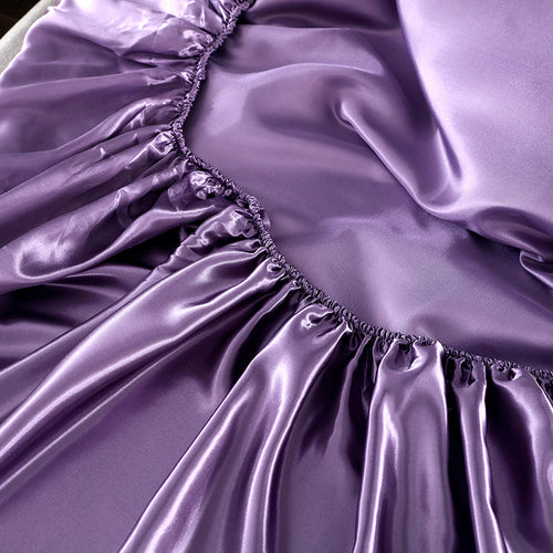 Silke Sateng Elastisk Fitted Ark med GRATIS* Silke Sateng Putetrekk Luvikno