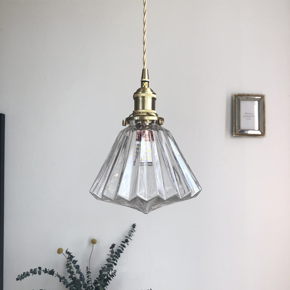 Messing- og Glass Kjøkkenpendellamper | Luvikno