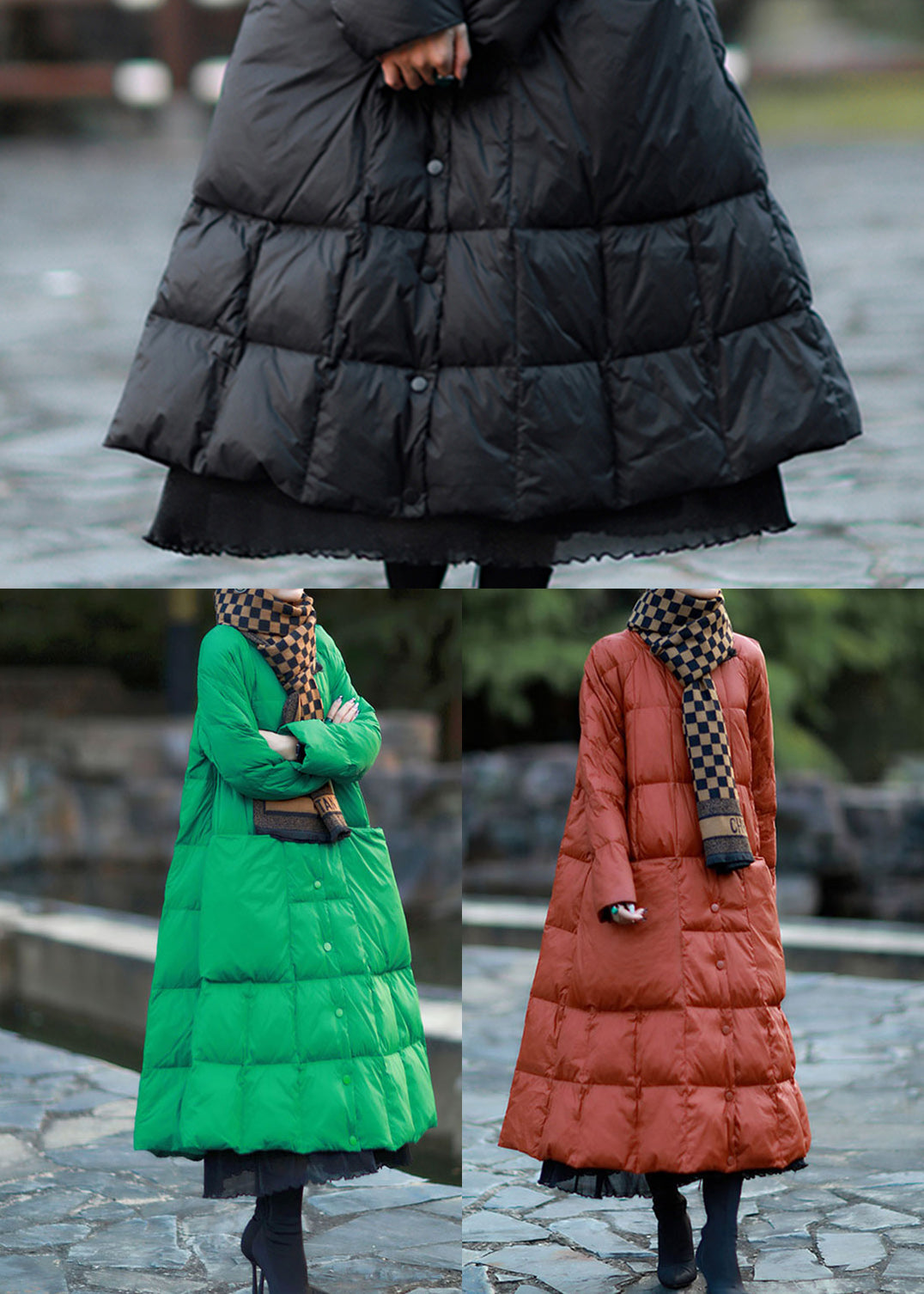 Luvik | Røde ender Dunjakker Puffete Oversized Vesker Vinter