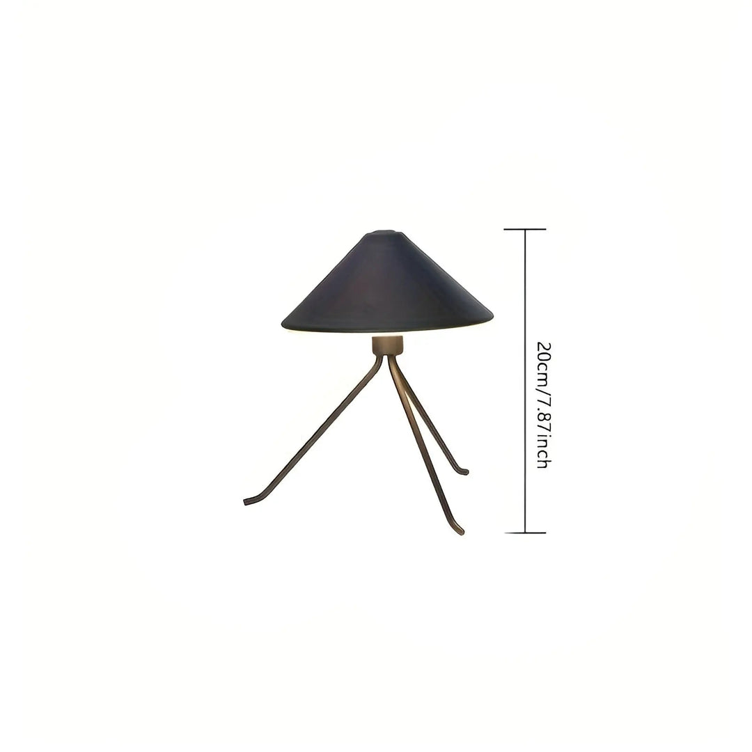 Luvikno | Eleganza Luxe Bordlampe – USB Oppladbart LED Belysning med Elegant Design i Svart, Gull og Sølv