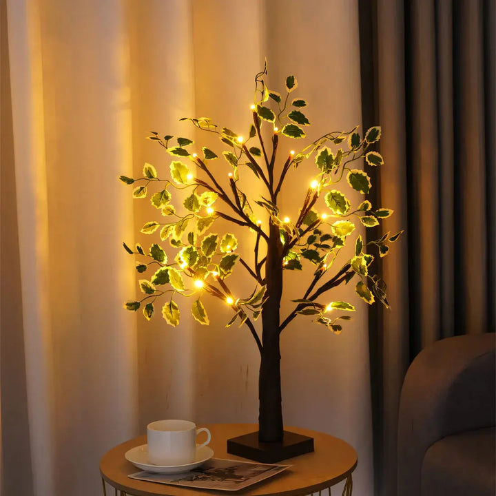 Luvikno | Magisk BrightTree Bordlampe – Elegant Treedesign med Varm LED-belysning