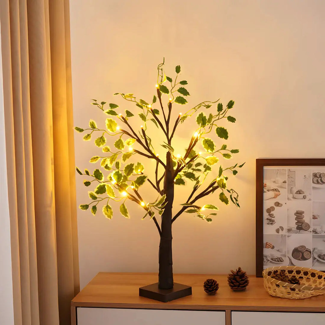 Luvikno | Magisk BrightTree Bordlampe – Elegant Treedesign med Varm LED-belysning