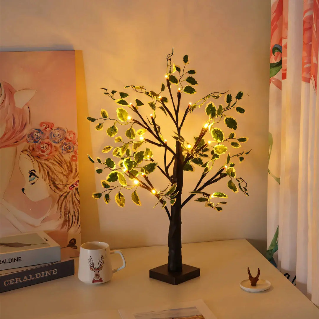 Luvikno | Magisk BrightTree Bordlampe – Elegant Treedesign med Varm LED-belysning