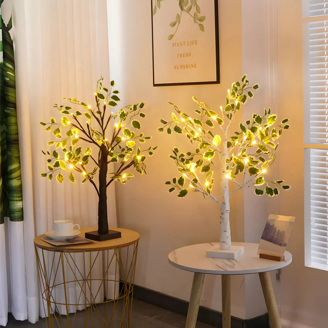 Luvikno | Magisk BrightTree Bordlampe – Elegant Treedesign med Varm LED-belysning