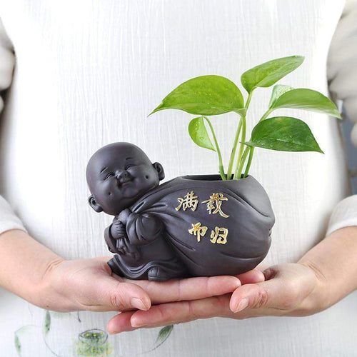Buddha-Munk-Blompot Luvikno