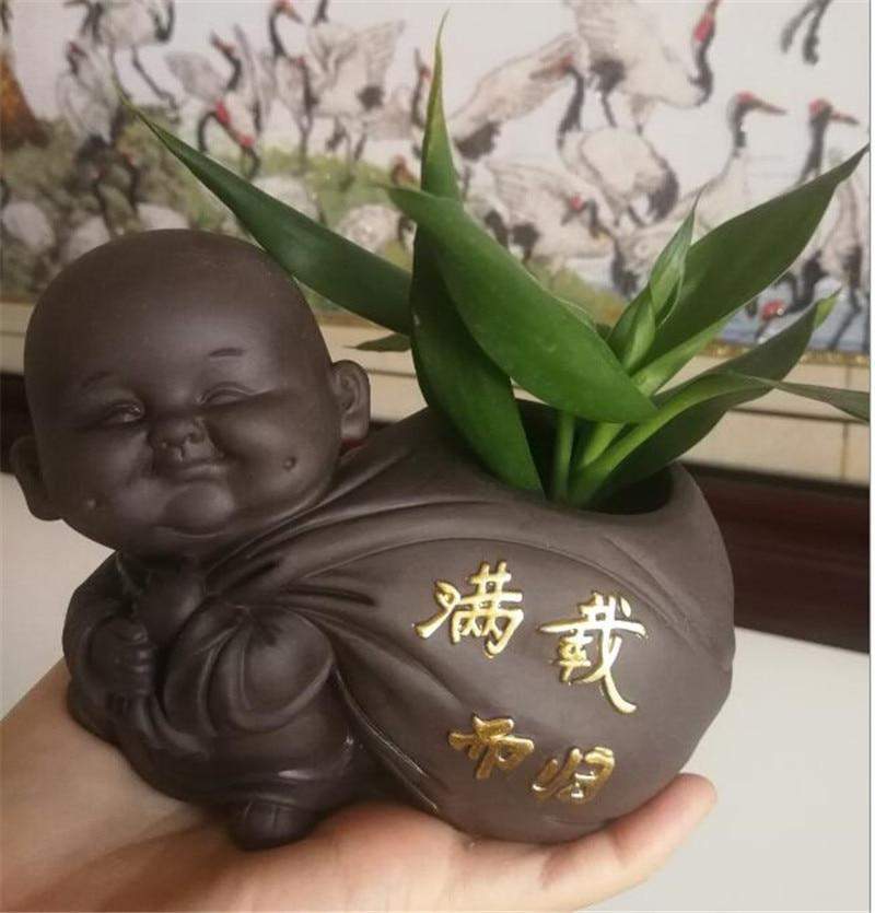 Buddha-Munk-Blompot Luvikno