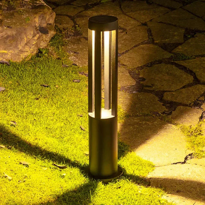 StoneGlow - Energieeffektiv LED Hage Postlampe | Vannavstøtende og Moderne Utendørs Belysning | Luvikno