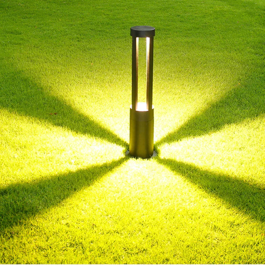 StoneGlow - Energieeffektiv LED Hage Postlampe | Vannavstøtende og Moderne Utendørs Belysning | Luvikno