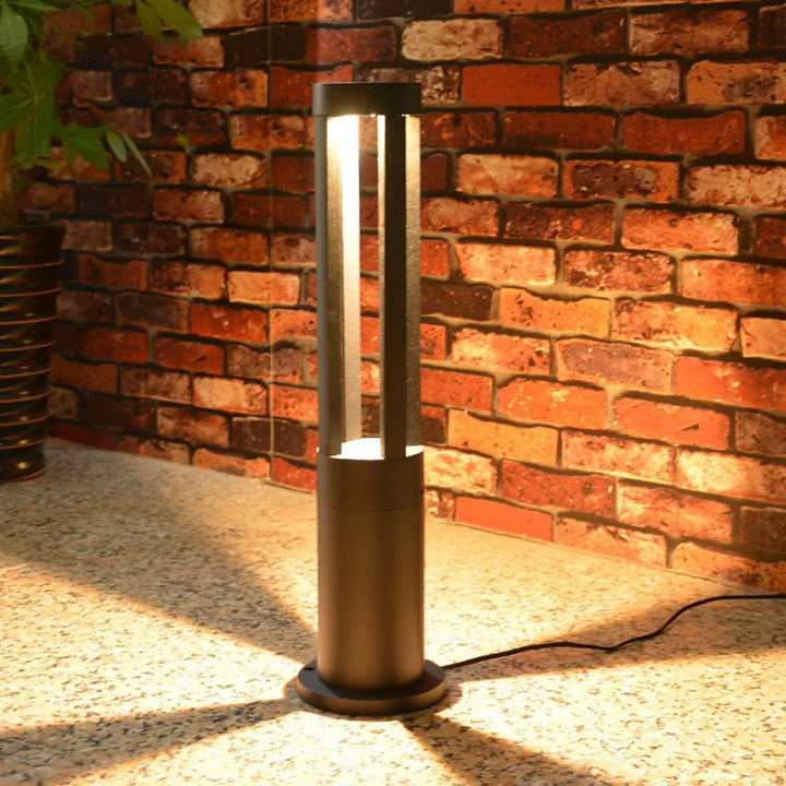StoneGlow - Energieeffektiv LED Hage Postlampe | Vannavstøtende og Moderne Utendørs Belysning | Luvikno